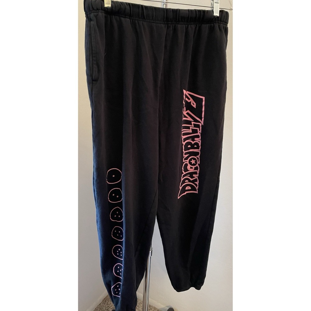 Mens BIRD STUDIO Toei Animation Black Vintage Dragon Ball Z Joggers sweatpants L
